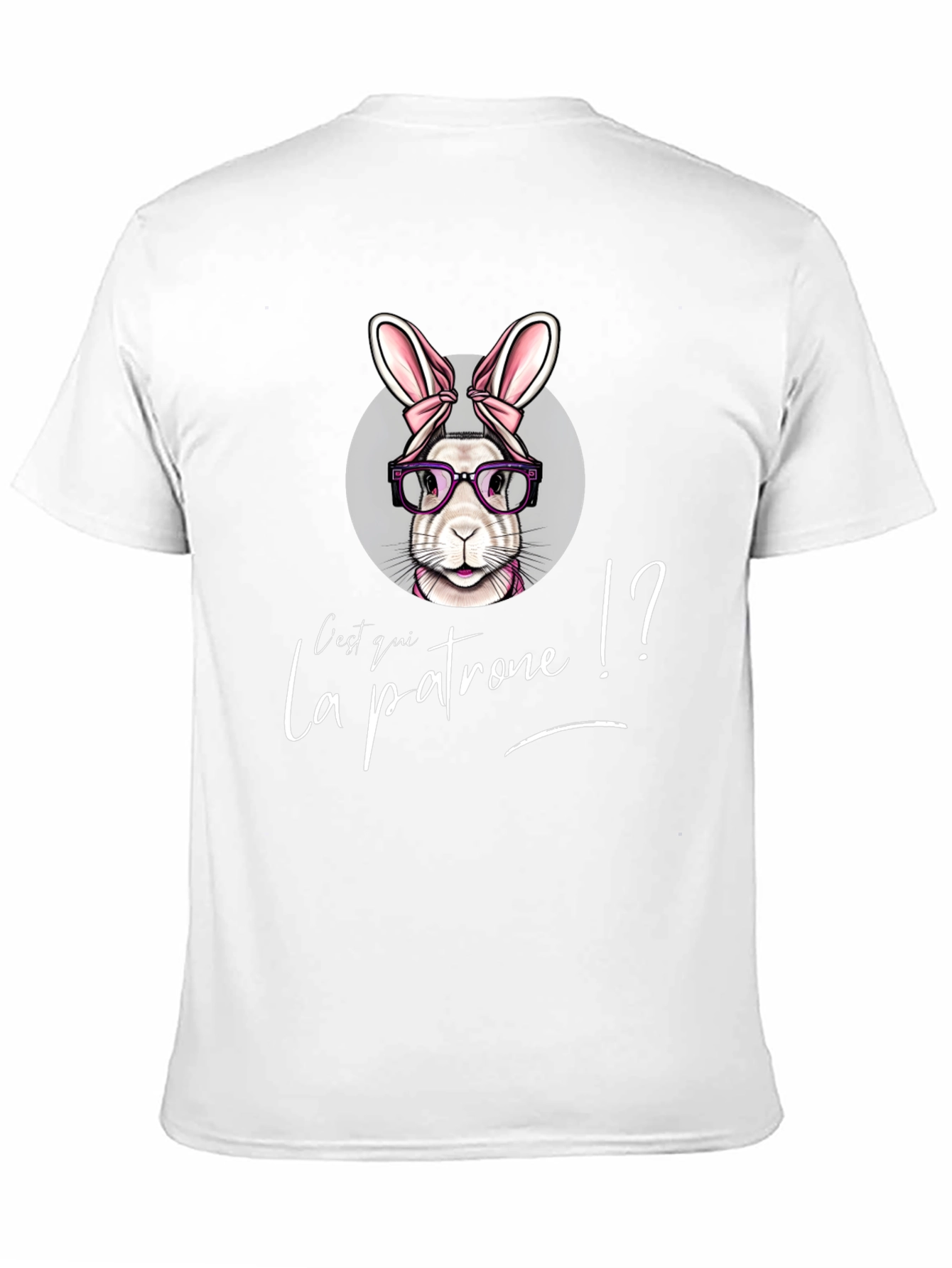 Cest Qui La Patrone Bunny Graphic T-Shirt
