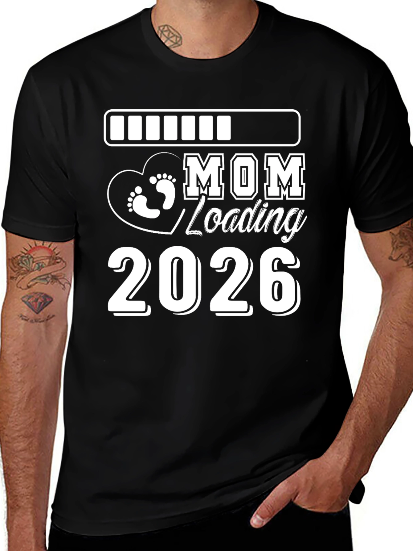 Mom Loading 2026 Graphic T-Shirt