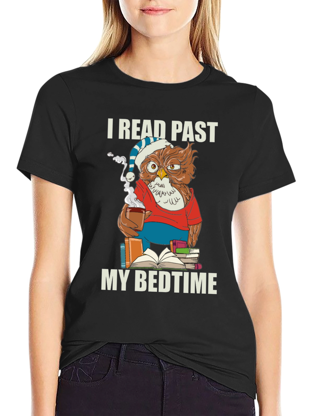 I Read Past My Bedtime Owl T-Shirt