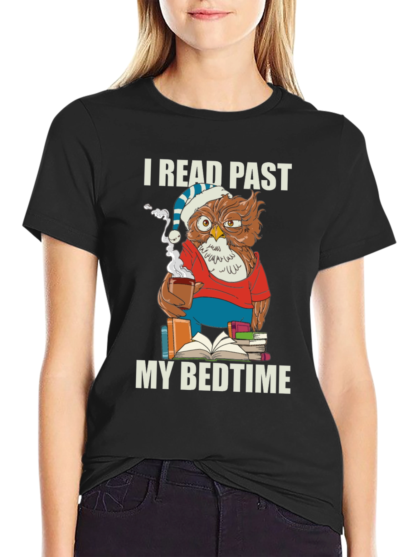 I Read Past My Bedtime Owl T-Shirt