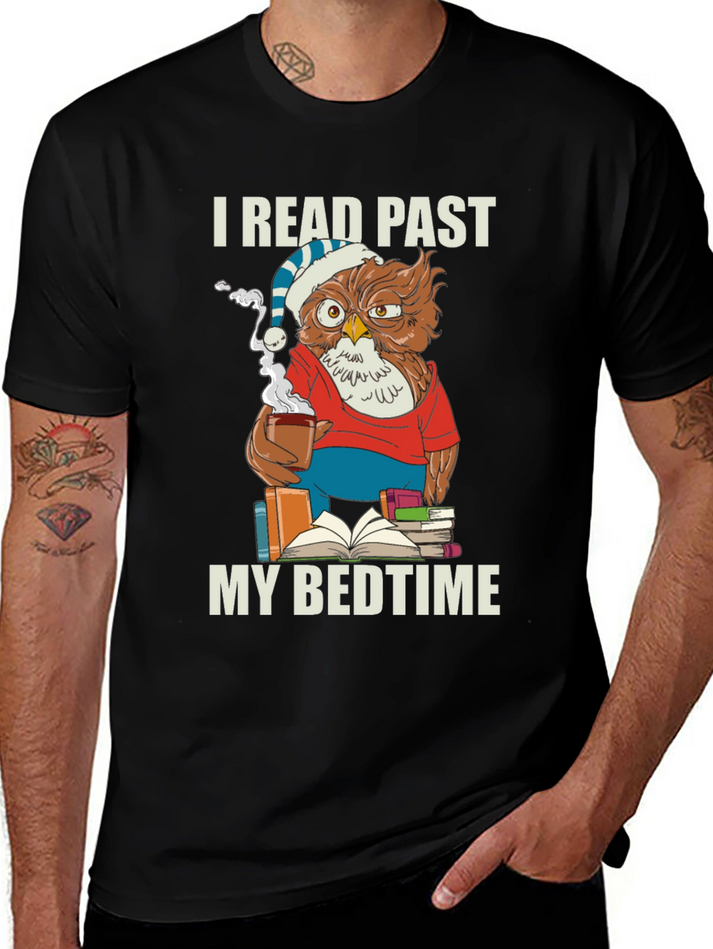 I Read Past My Bedtime Owl T-Shirt