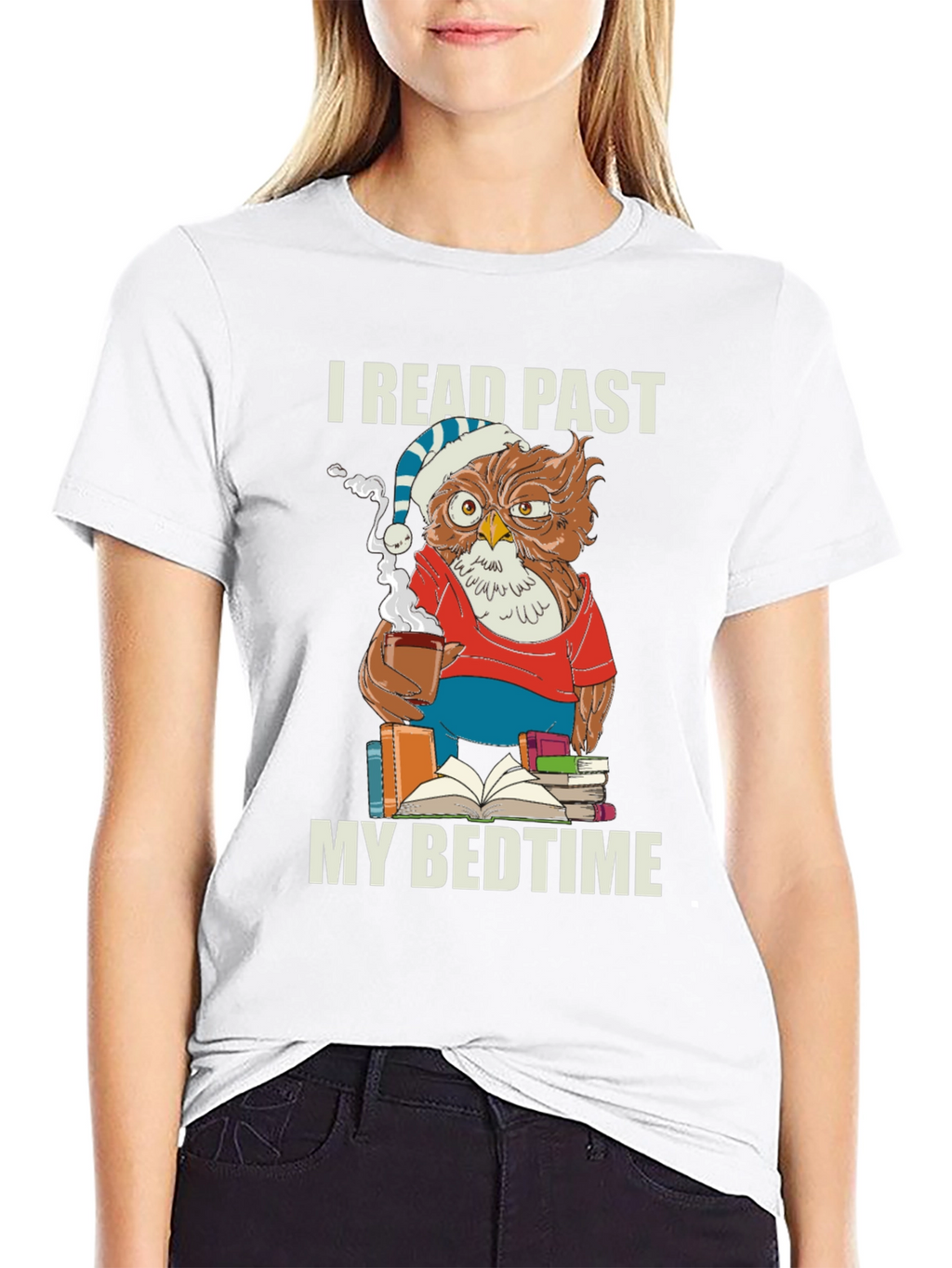 I Read Past My Bedtime Owl T-Shirt