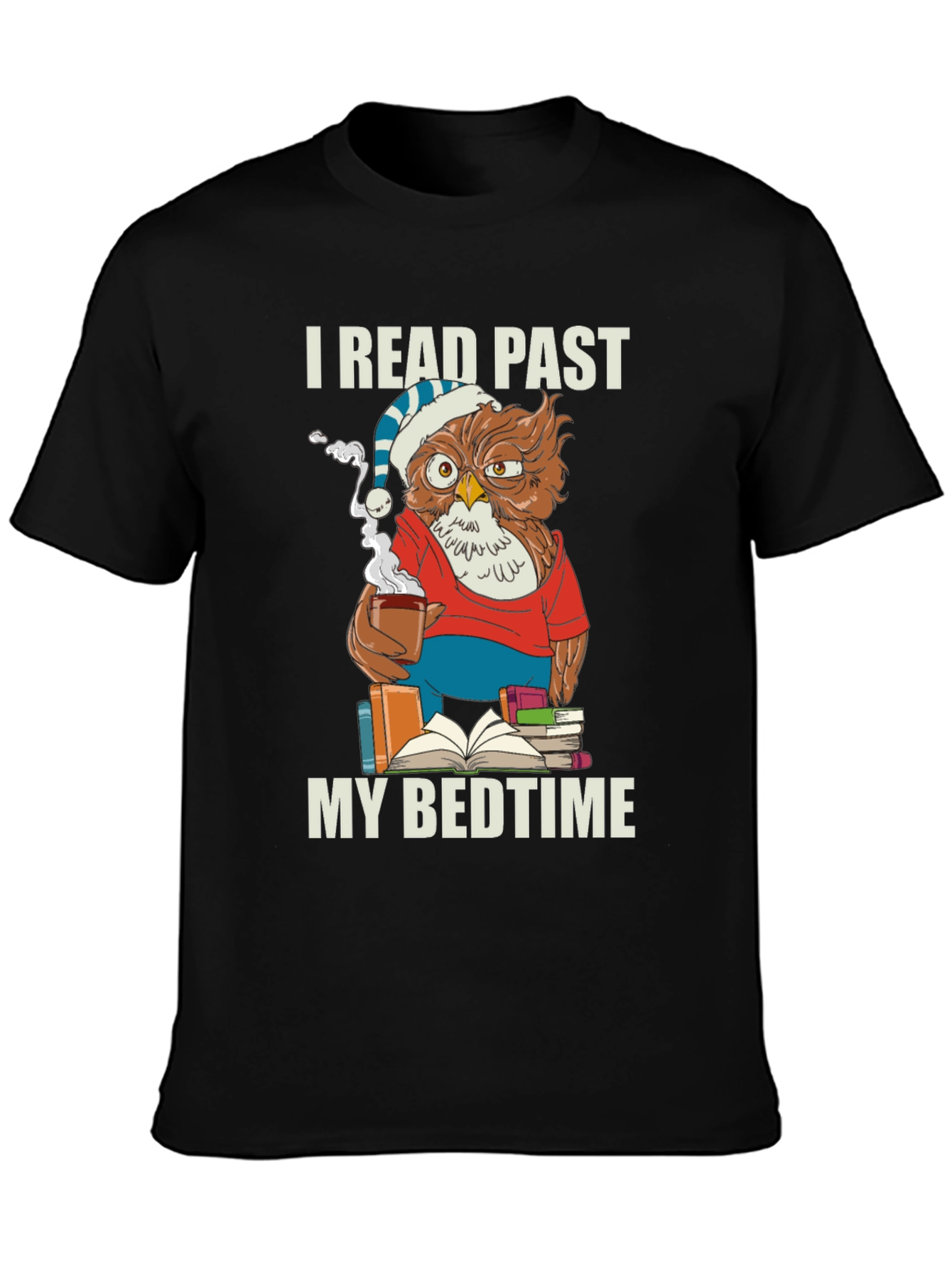 I Read Past My Bedtime Owl T-Shirt