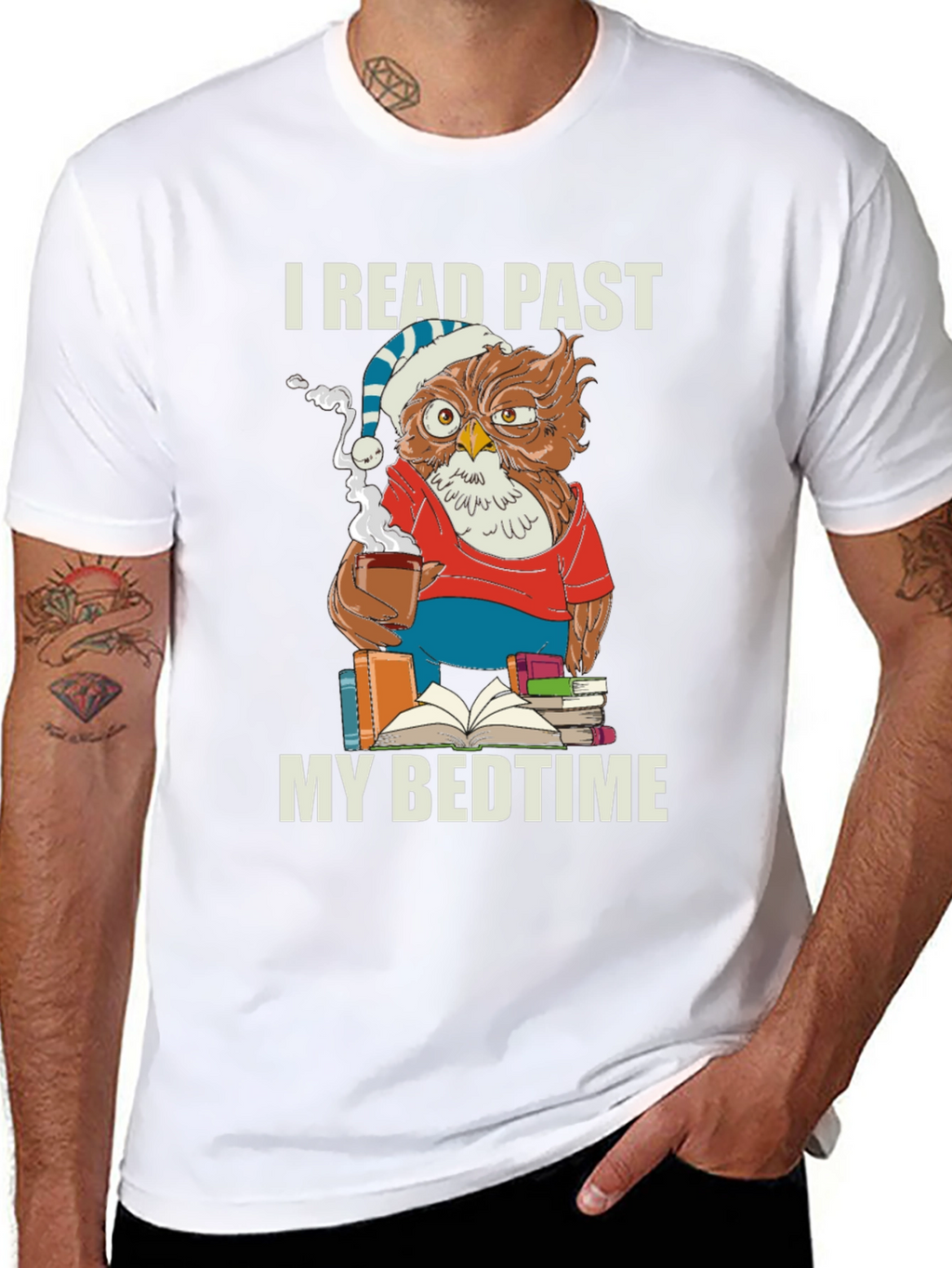 I Read Past My Bedtime Owl T-Shirt