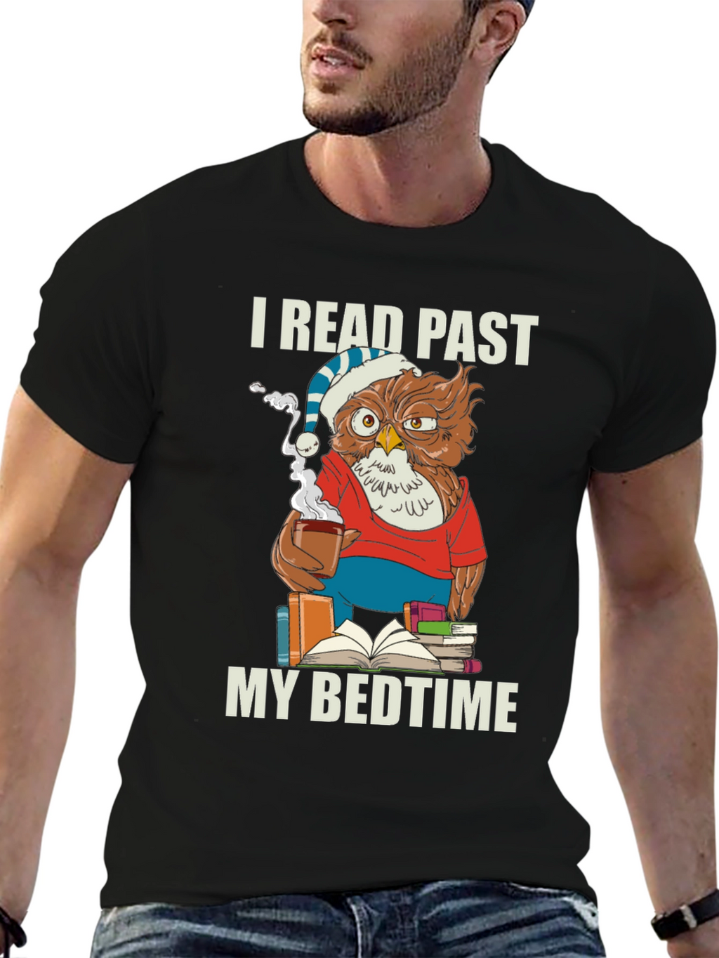 I Read Past My Bedtime Owl T-Shirt