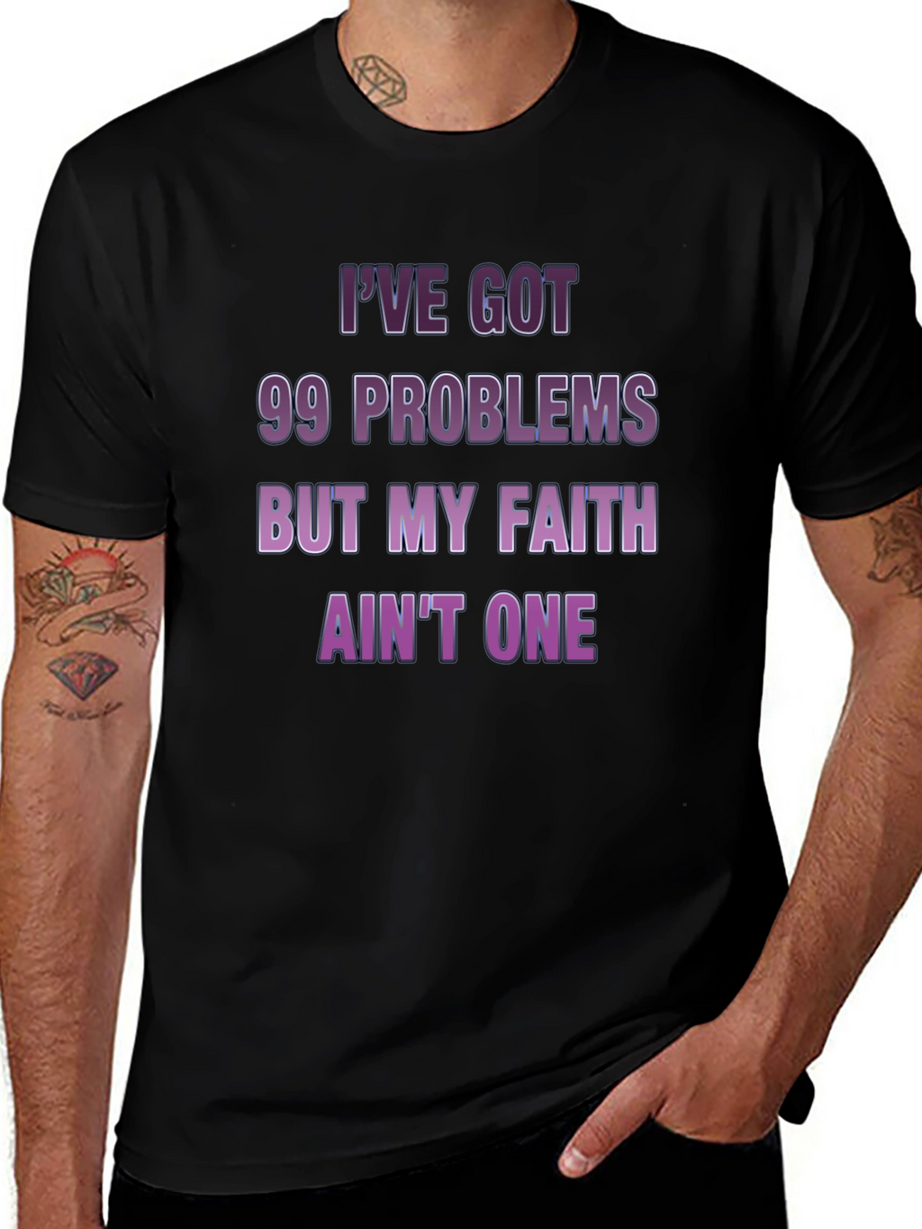 99 Problems Faith Tee - Mens