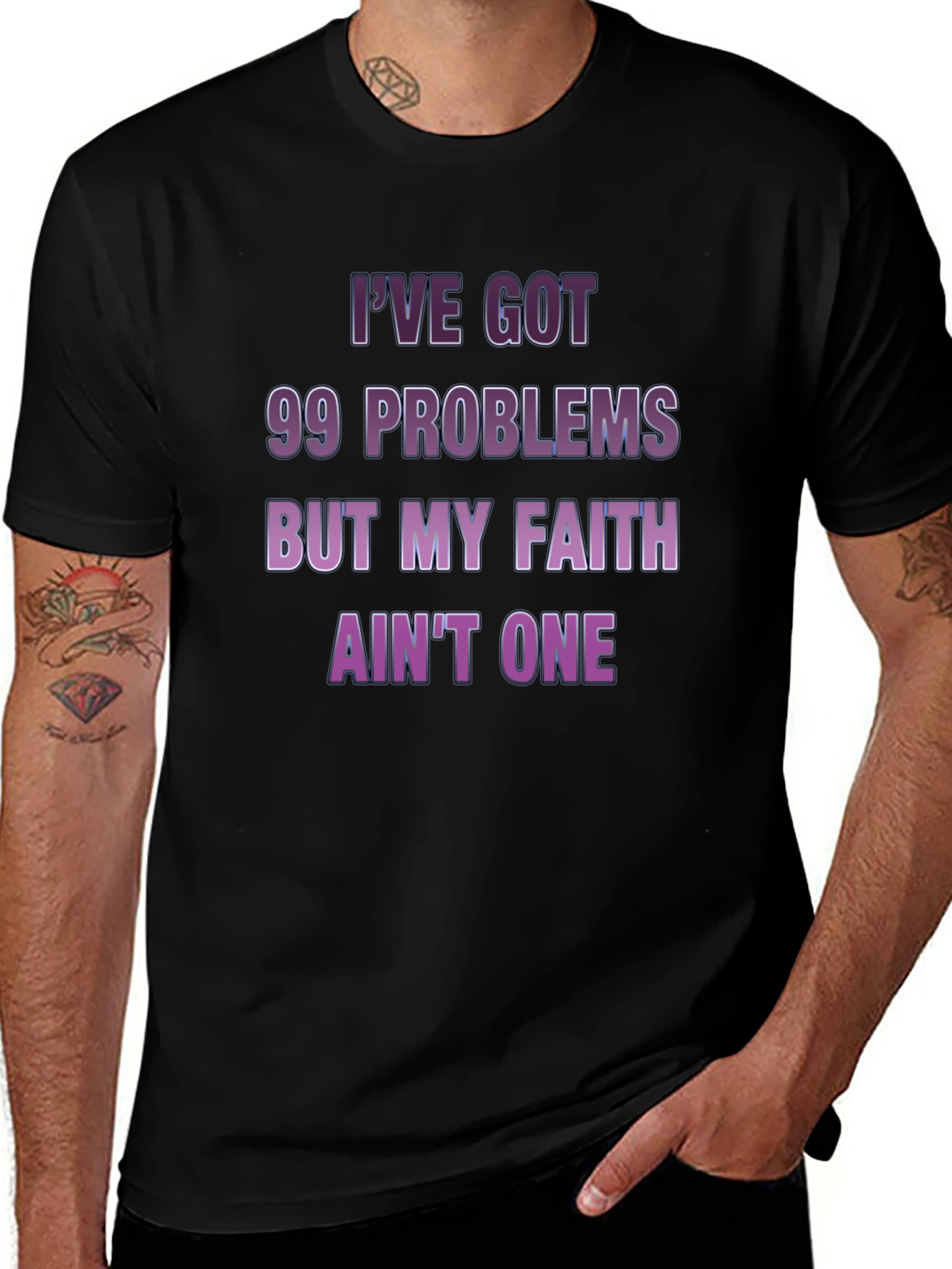 99 Problems Faith Tee - Mens