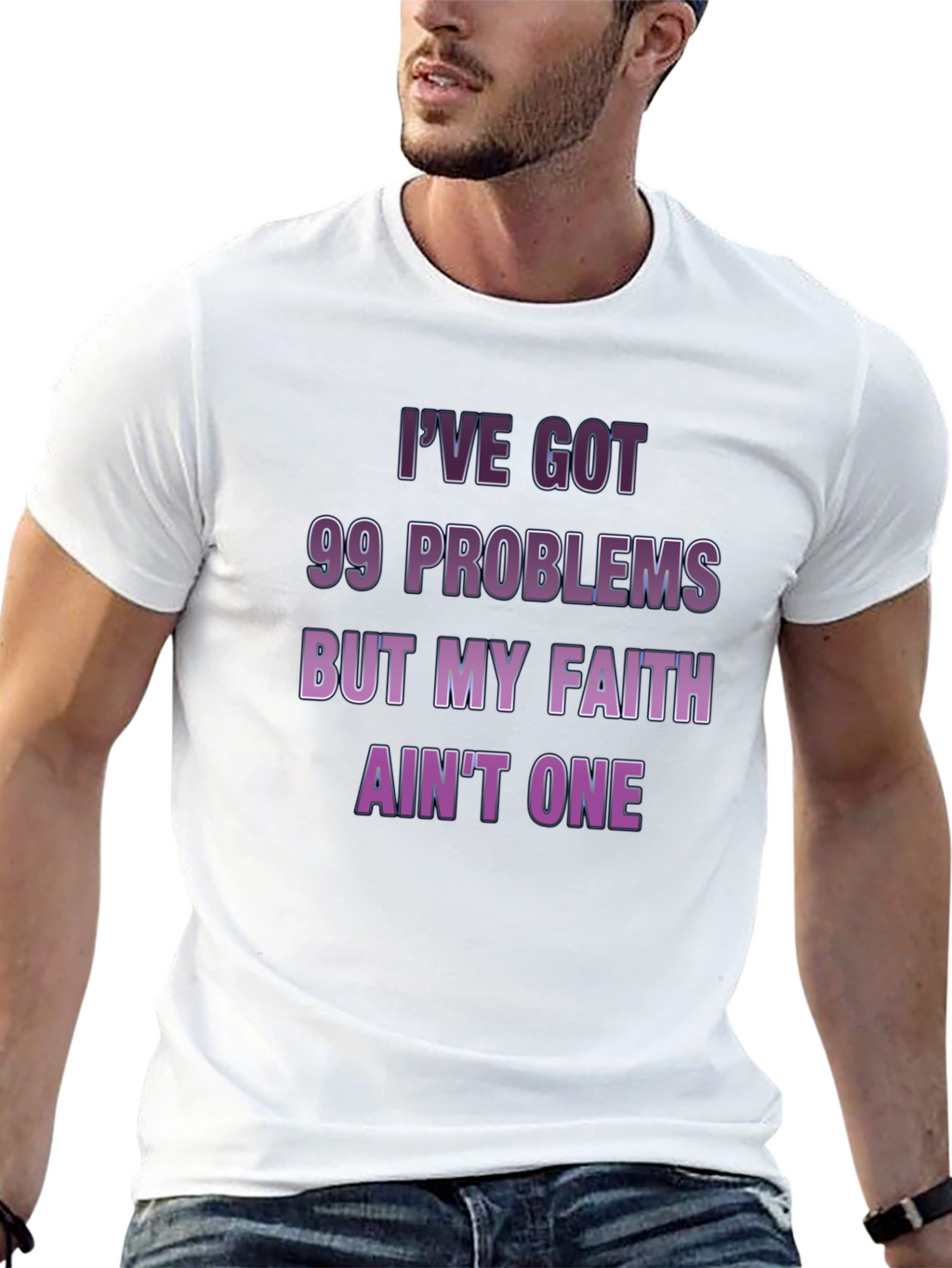 99 Problems Faith Tee - Mens