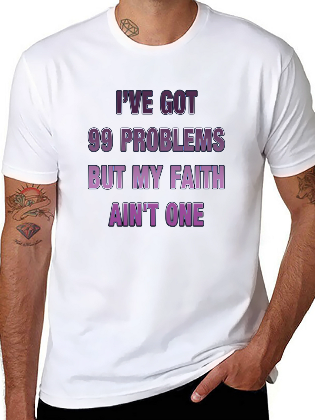 99 Problems Faith Tee - Mens
