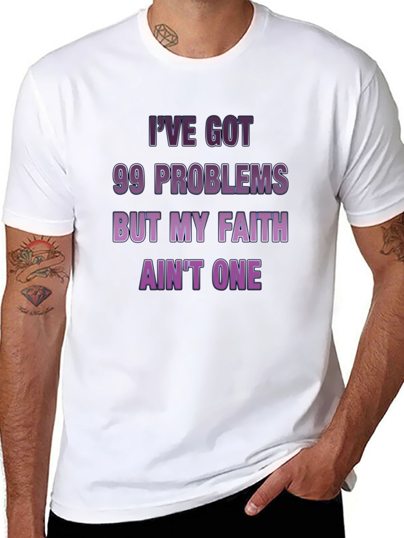 99 Problems Faith Tee - Mens