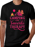Camping is My Favorite Therapy Graphic Tee