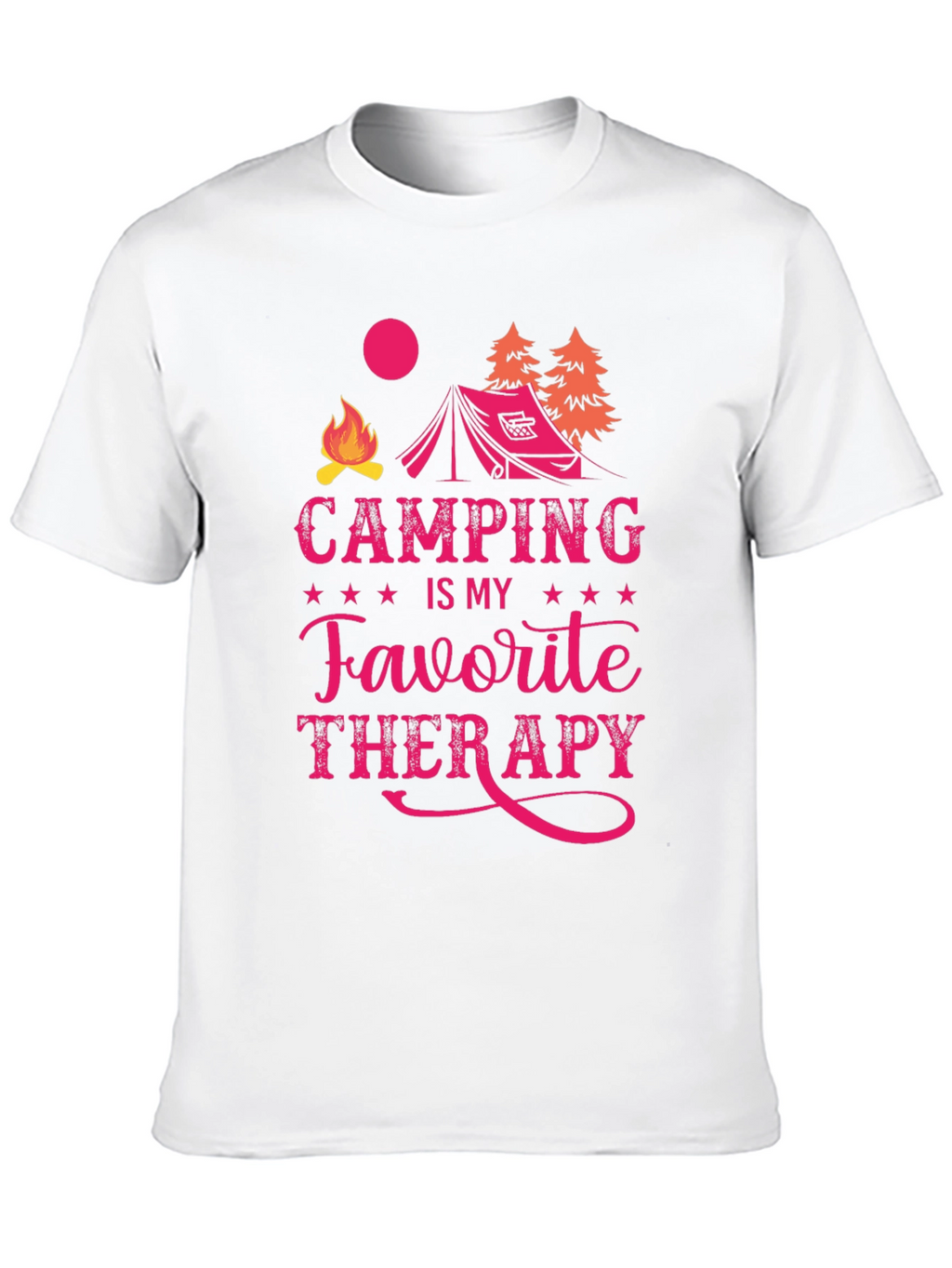 Camping is My Favorite Therapy Graphic Tee
