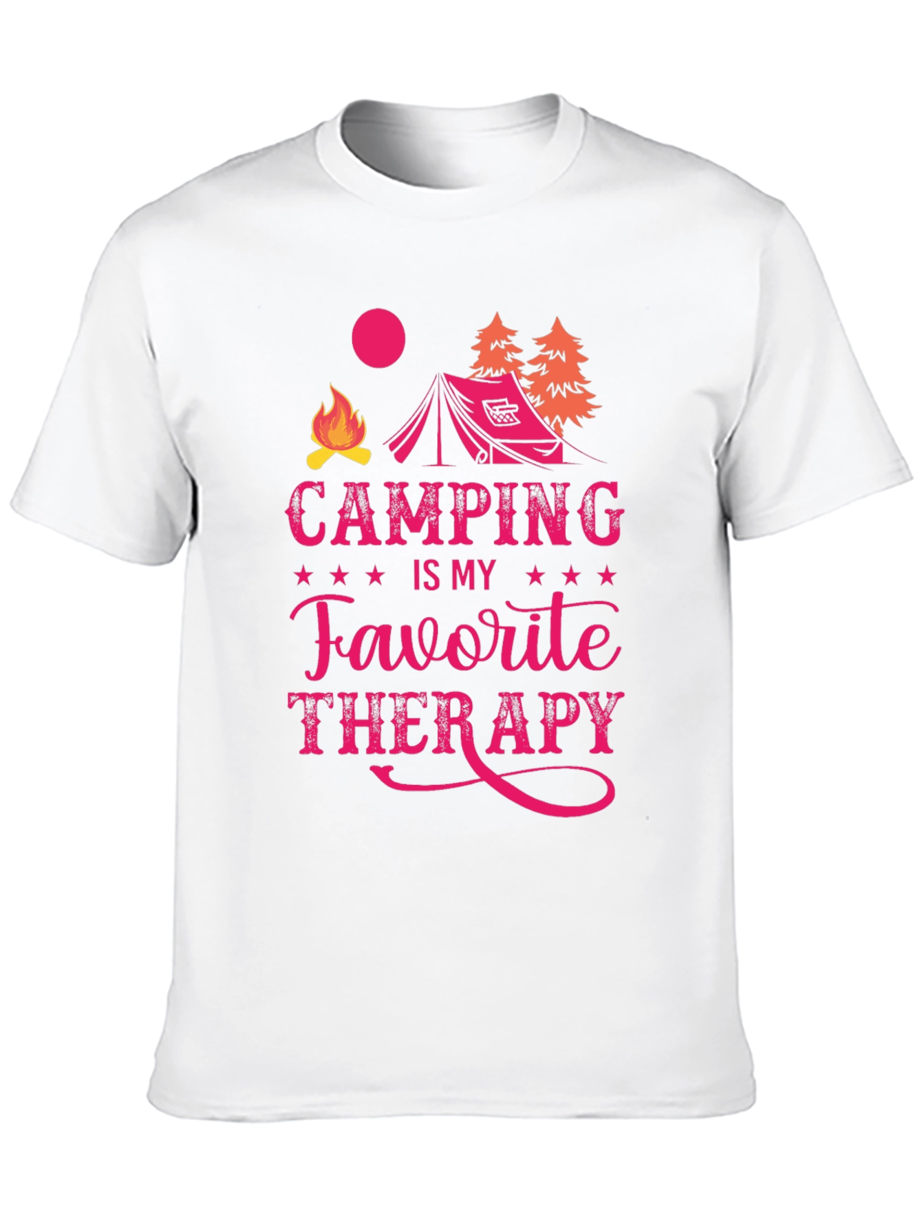 Camping is My Favorite Therapy Graphic Tee