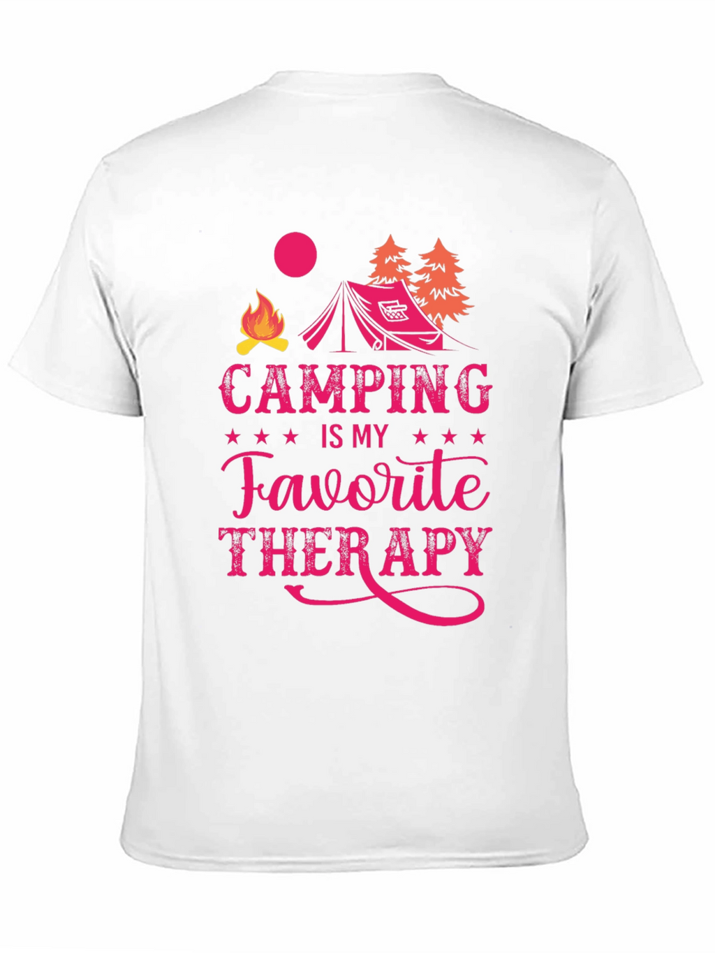 Camping is My Favorite Therapy Graphic Tee
