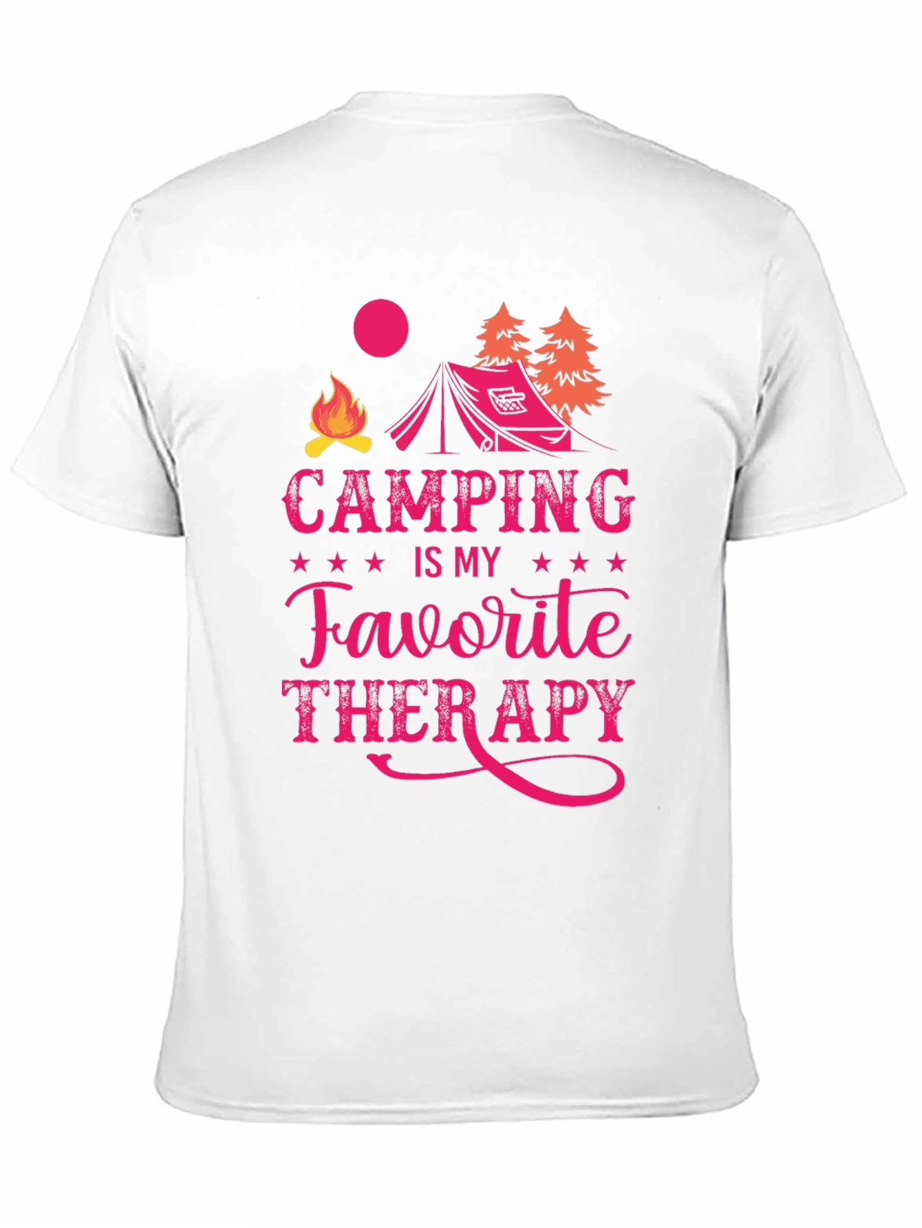 Camping is My Favorite Therapy Graphic Tee