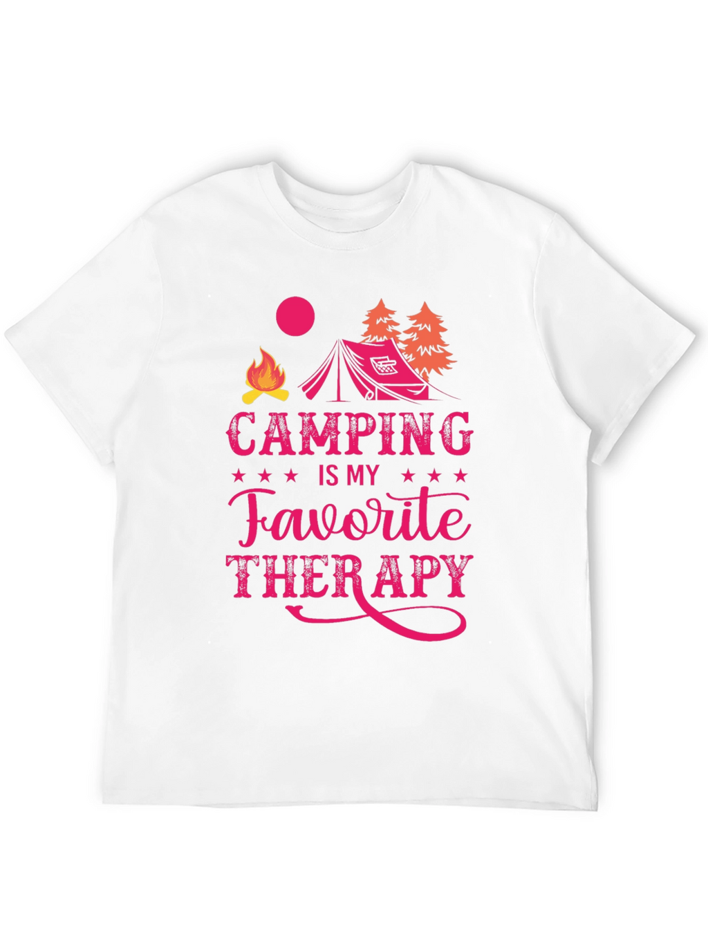 Camping is My Favorite Therapy Graphic Tee
