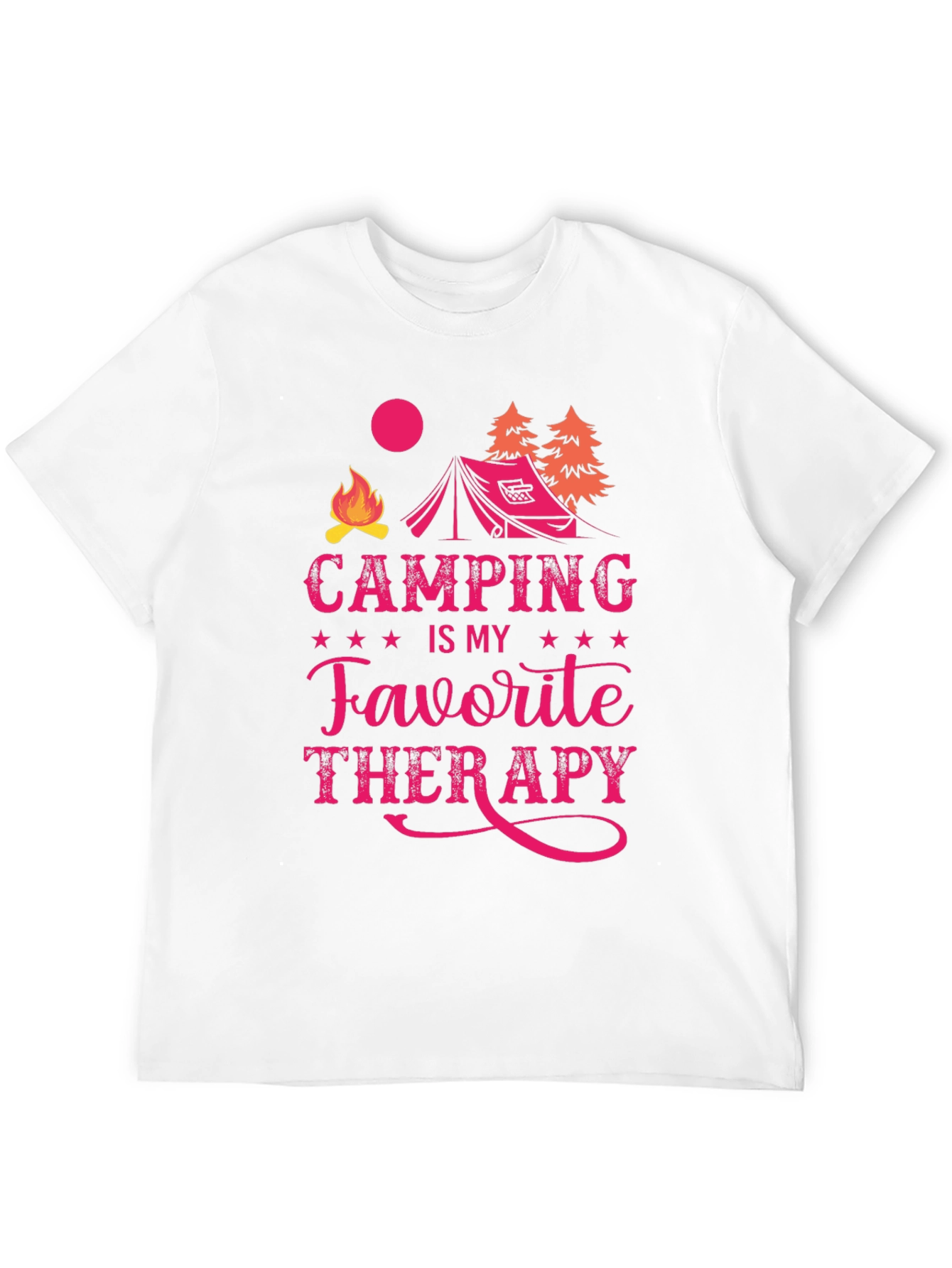 Camping is My Favorite Therapy Graphic Tee