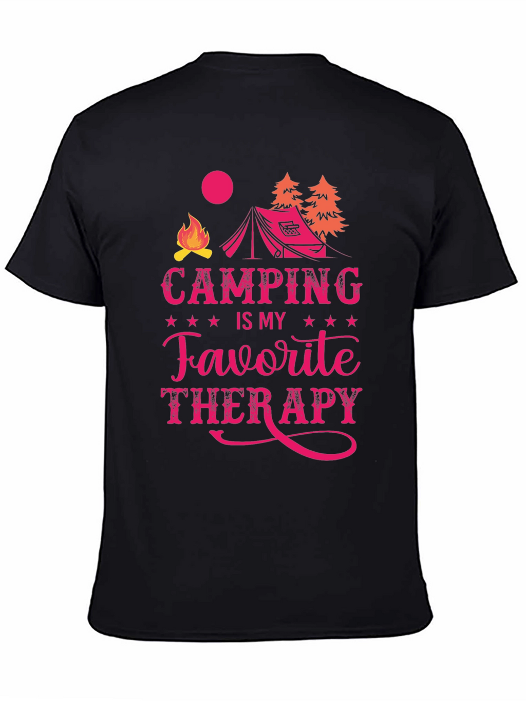 Camping is My Favorite Therapy Graphic Tee