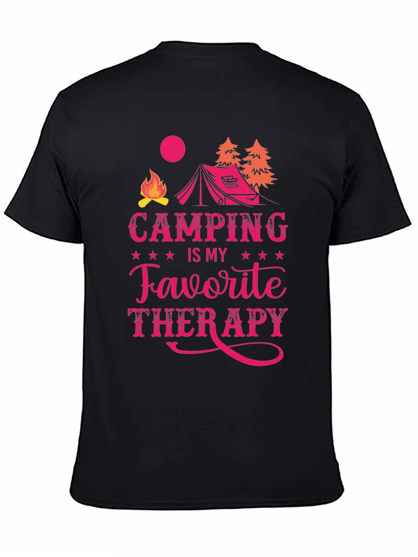 Camping is My Favorite Therapy Graphic Tee