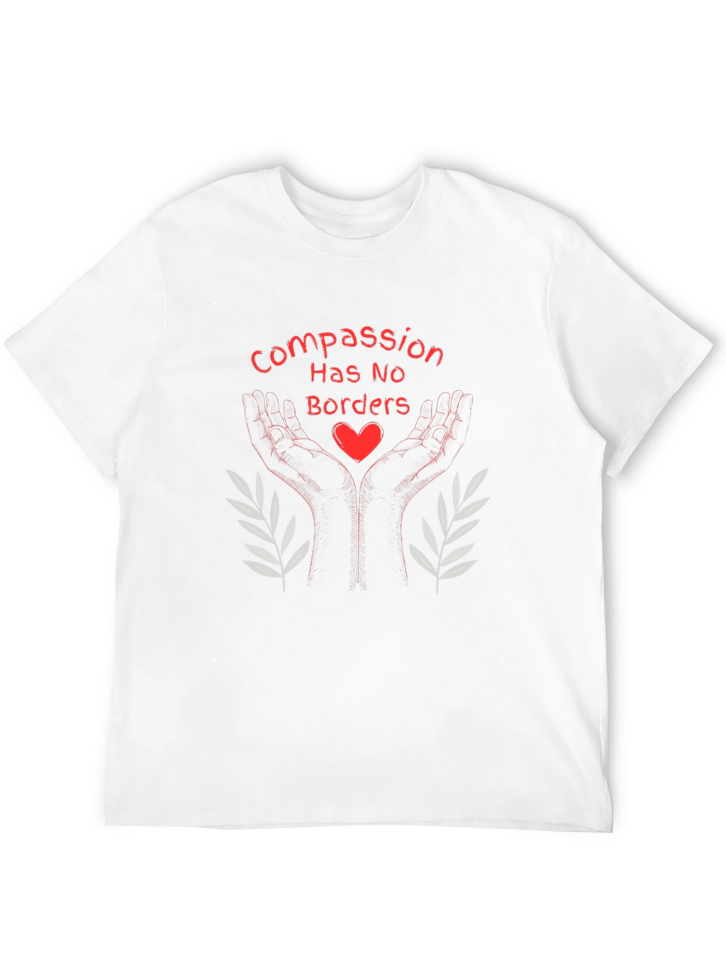 Compassion Has No Borders Black T-Shirt