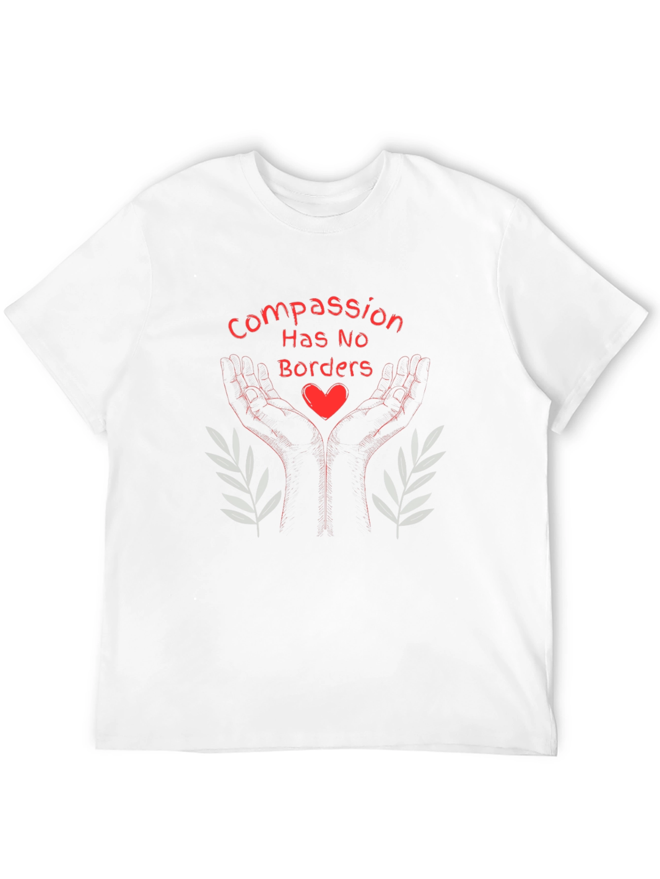 Compassion Has No Borders Black T-Shirt