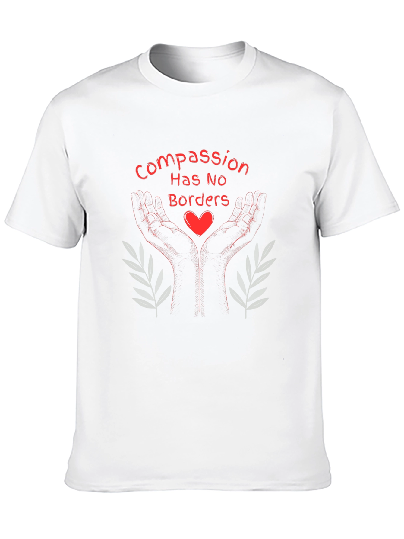Compassion Has No Borders Black T-Shirt