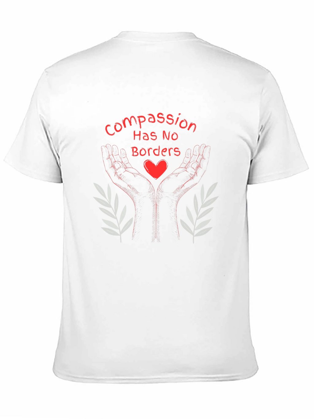 Compassion Has No Borders Black T-Shirt