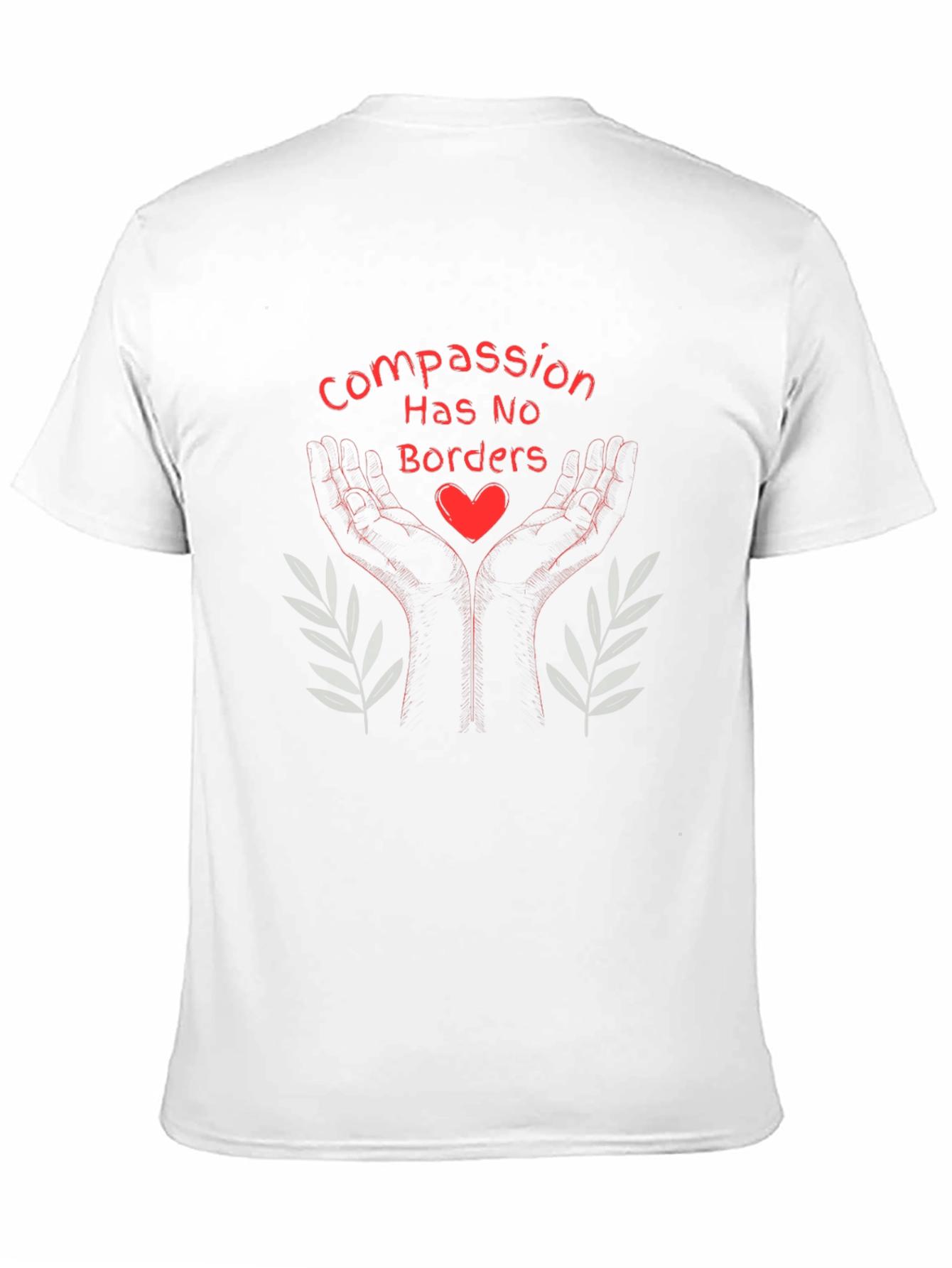 Compassion Has No Borders Black T-Shirt