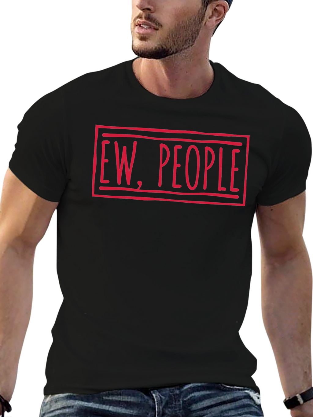 Ew People Graphic Tee - Unisex Black T-Shirt