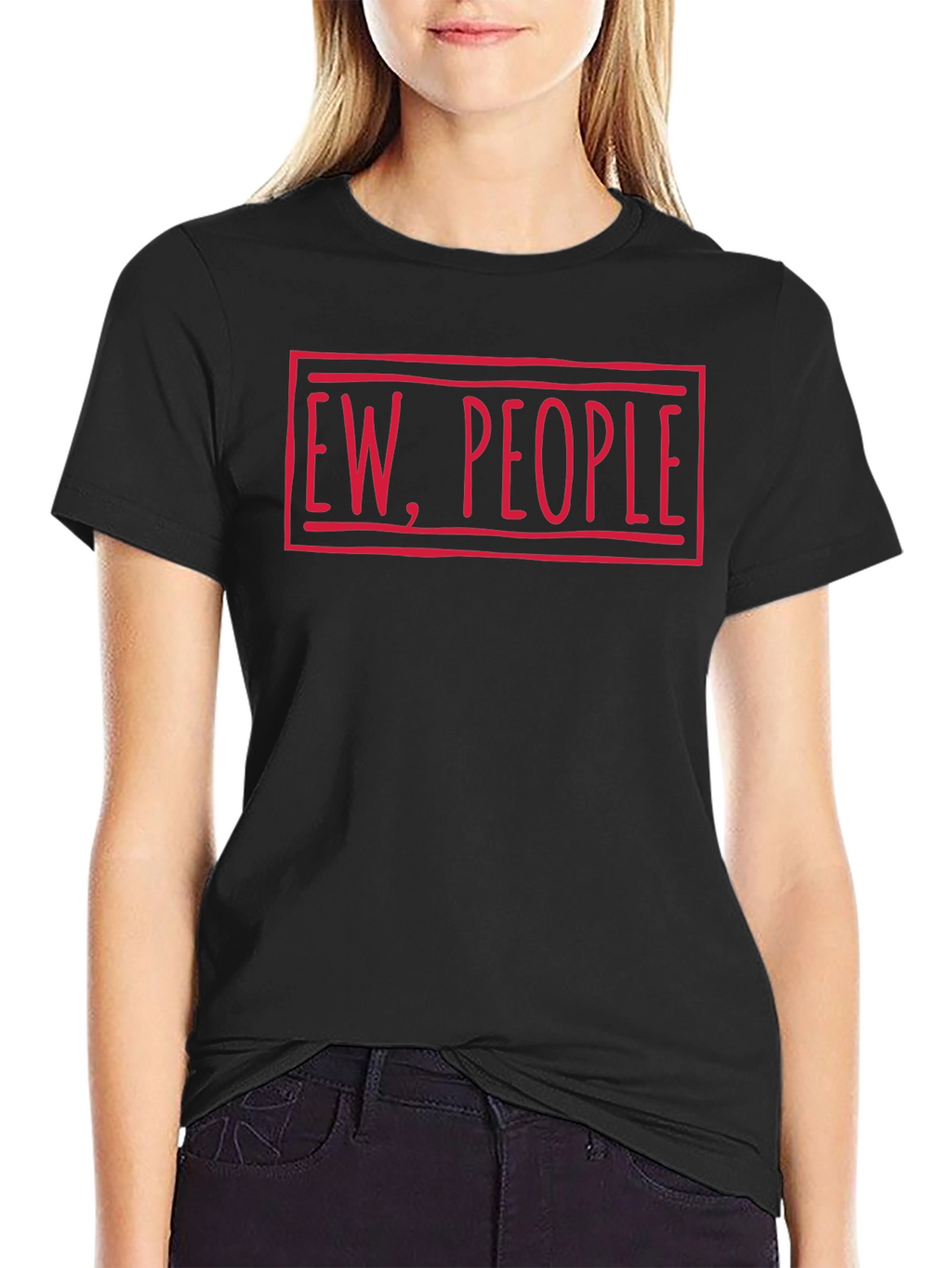 Ew People Graphic Tee - Unisex Black T-Shirt