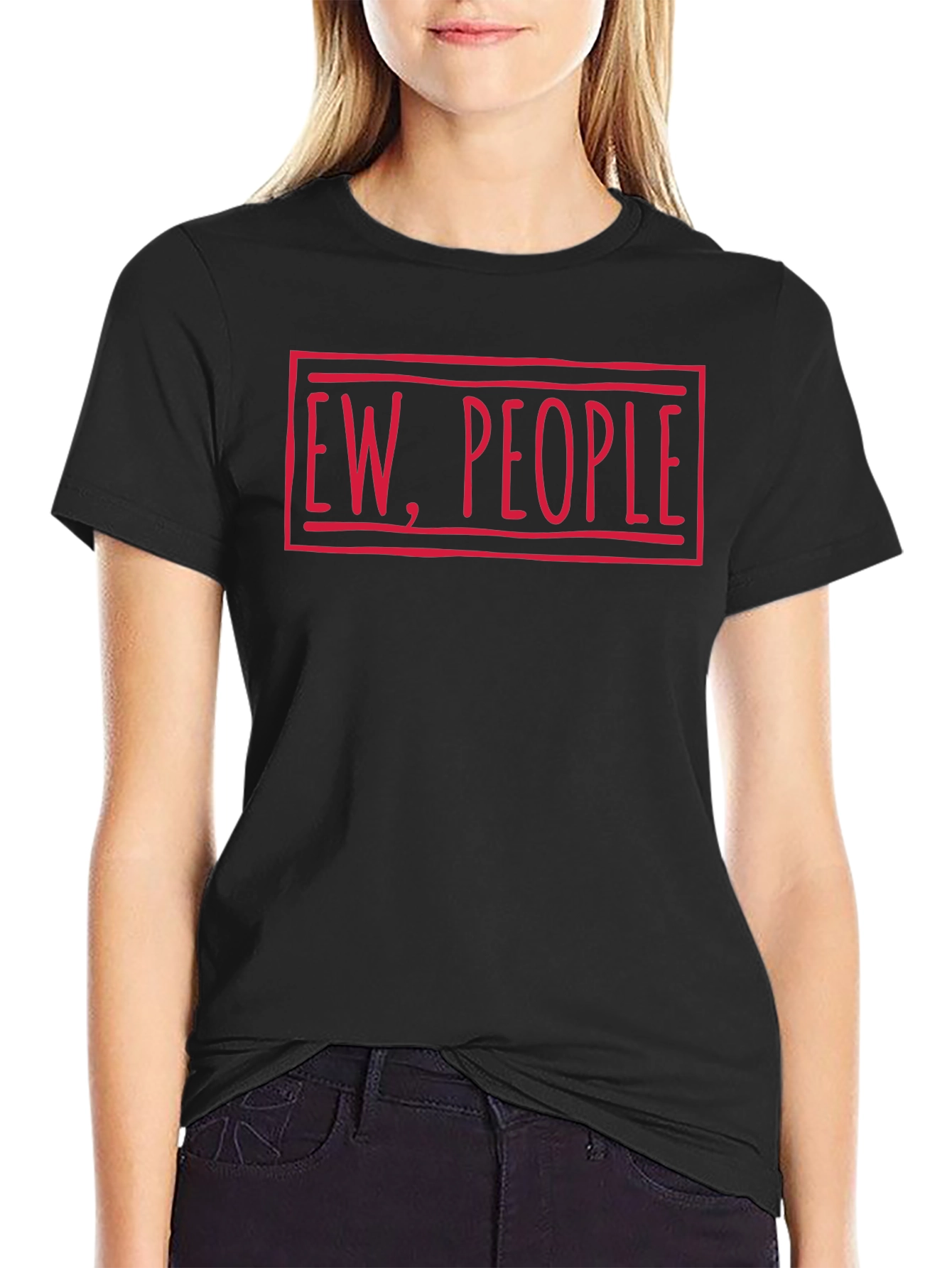 Ew People Graphic Tee - Unisex Black T-Shirt