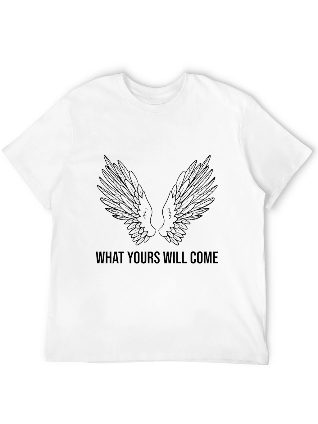 Wings Graphic Black T-Shirt