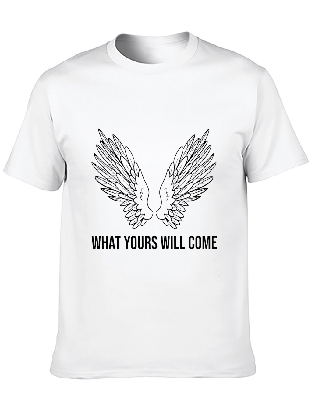 Wings Graphic Black T-Shirt