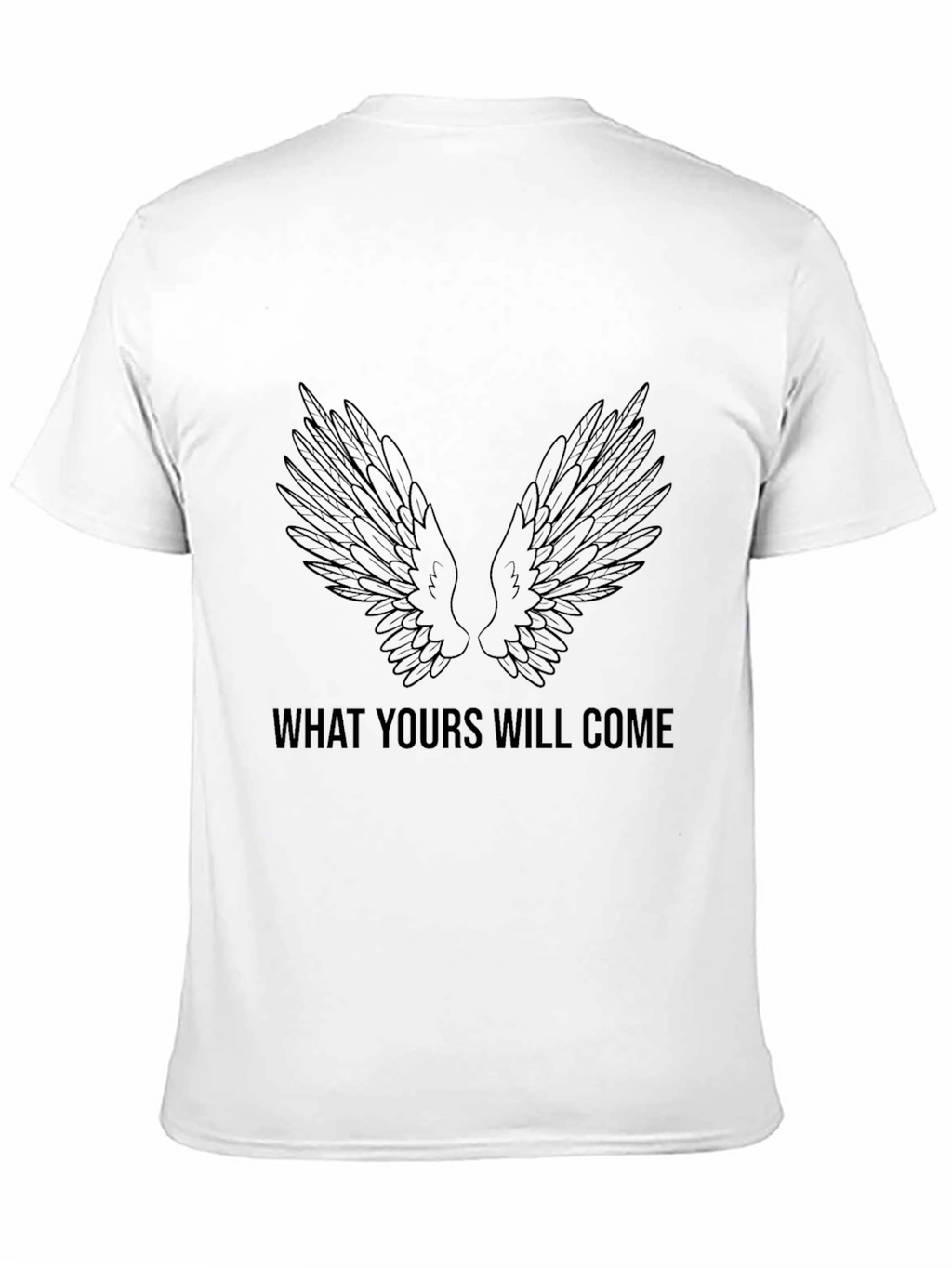 Wings Graphic Black T-Shirt