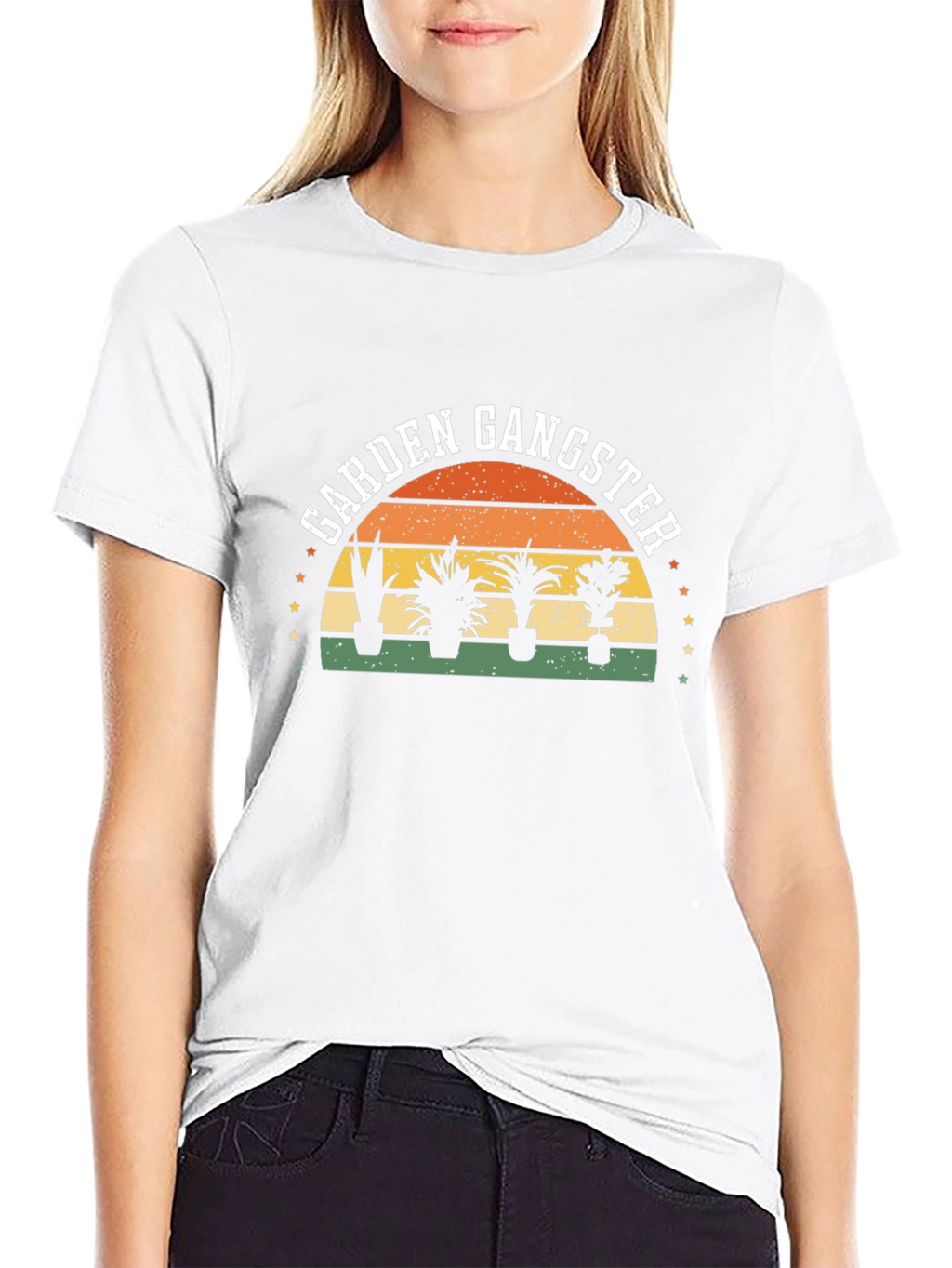 Garden Gangster Graphic Tee - Black Cotton