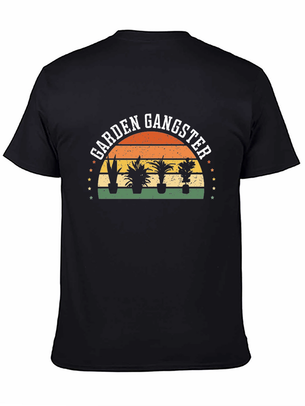 Garden Gangster Graphic Tee - Black Cotton