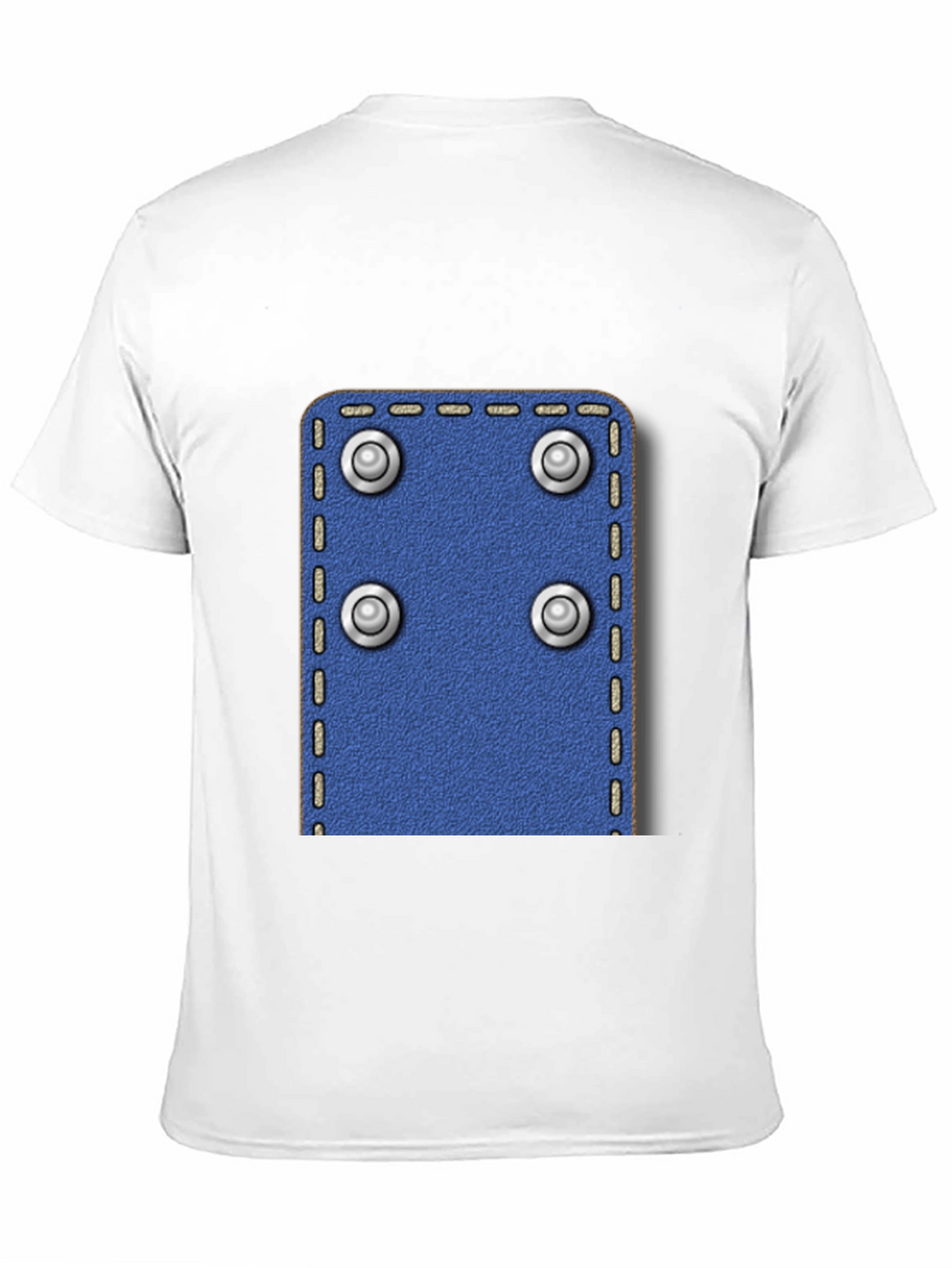 Novelty Rivet Patch Black T-Shirt