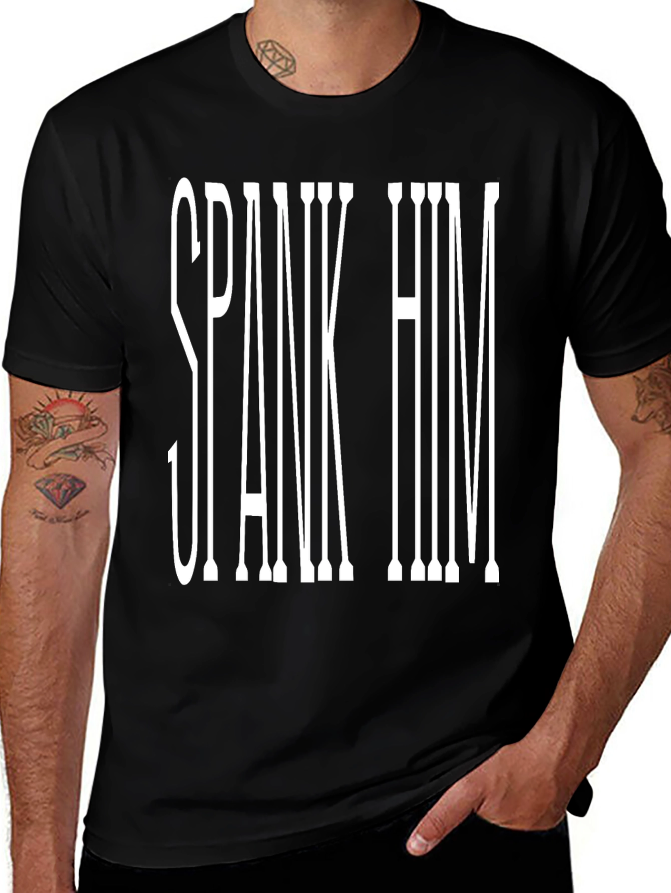 Spank Him Graphic Tee - Bold Statement T-Shirt