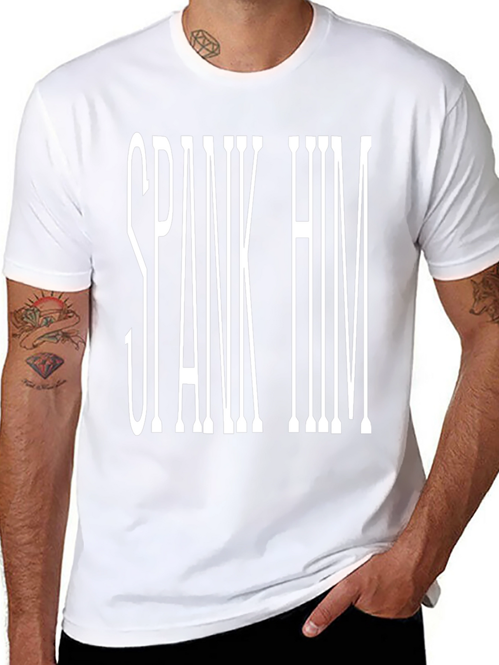 Spank Him Graphic Tee - Bold Statement T-Shirt