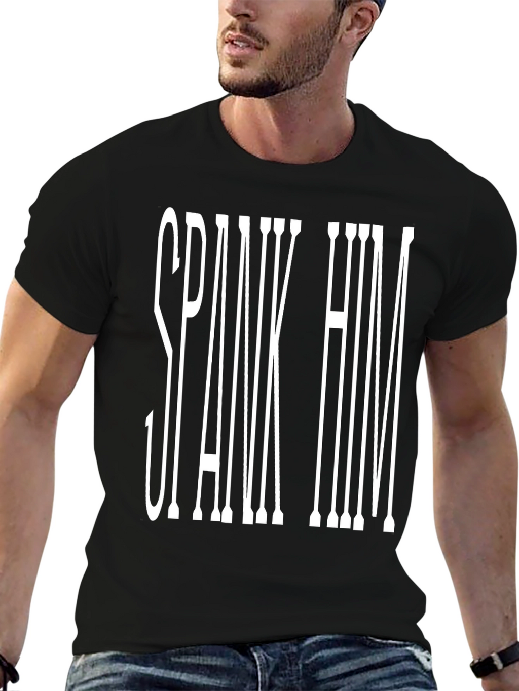 Spank Him Graphic Tee - Bold Statement T-Shirt