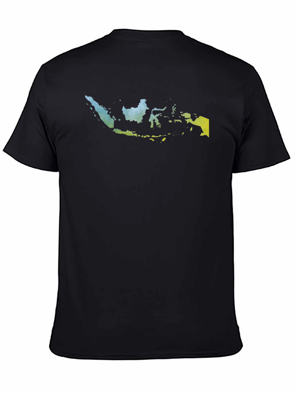 Indonesia Map Graphic Tee - Black
