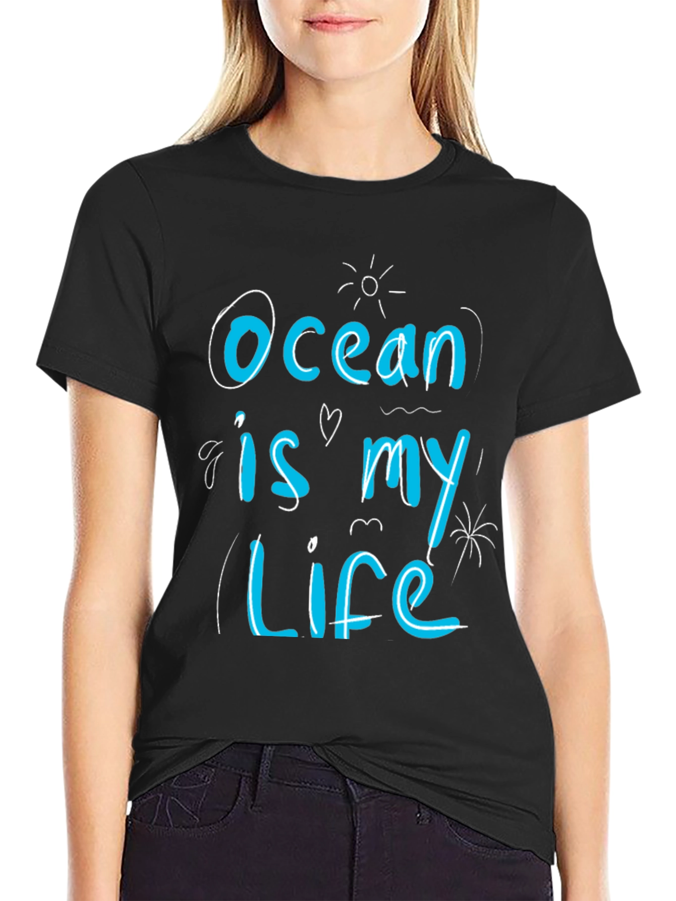 Ocean is my Life T-Shirt - Black