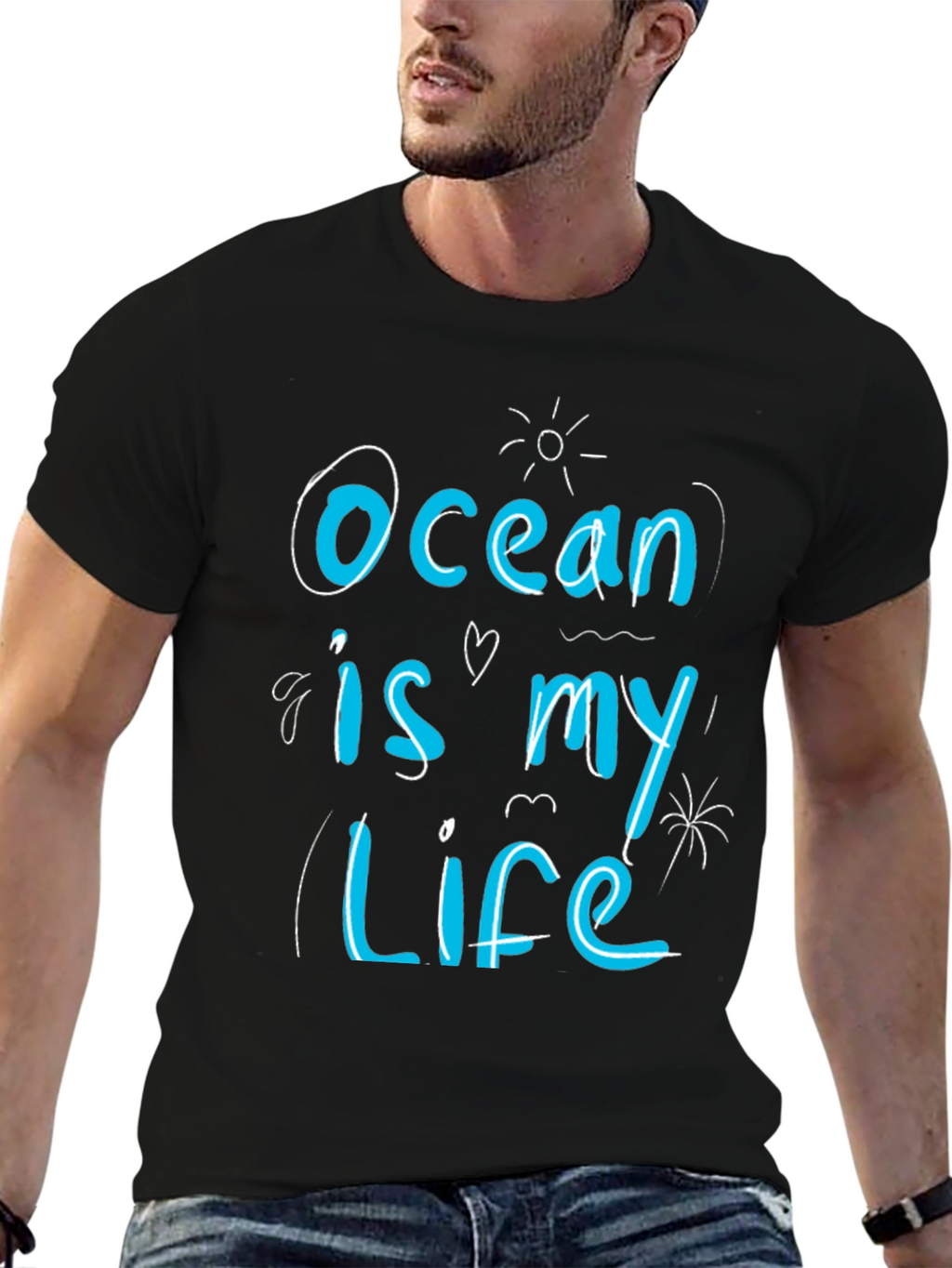 Ocean is my Life T-Shirt - Black