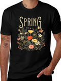 Spring Floral Graphic Tee - Nature Inspired T-Shirt