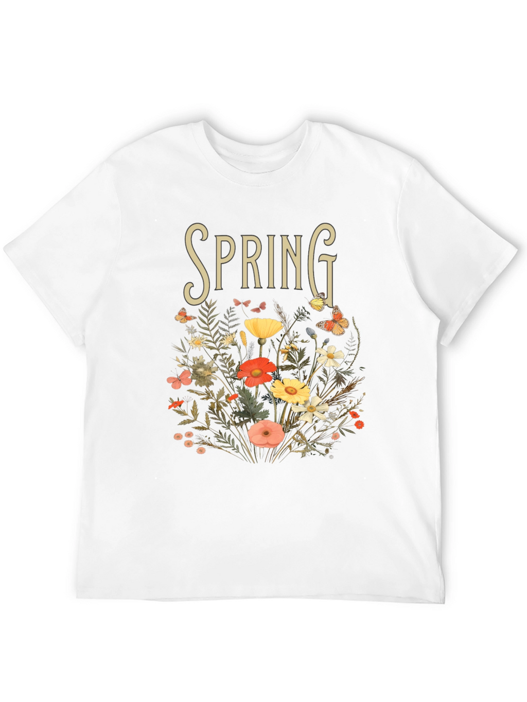 Spring Floral Graphic Tee - Nature Inspired T-Shirt