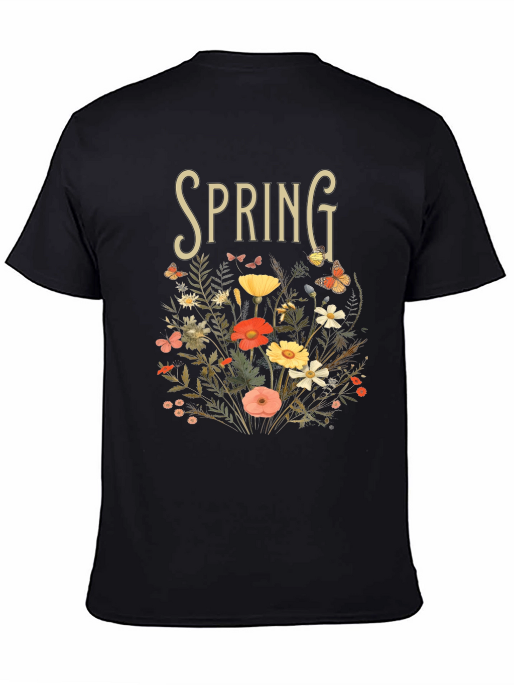 Spring Floral Graphic Tee - Nature Inspired T-Shirt