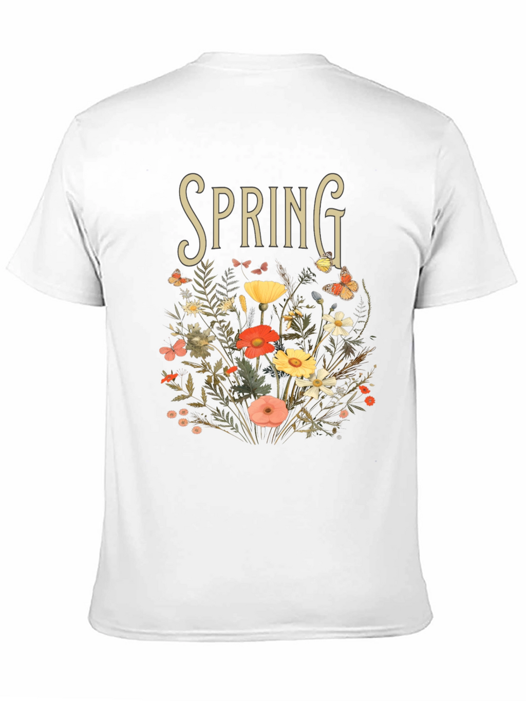 Spring Floral Graphic Tee - Nature Inspired T-Shirt