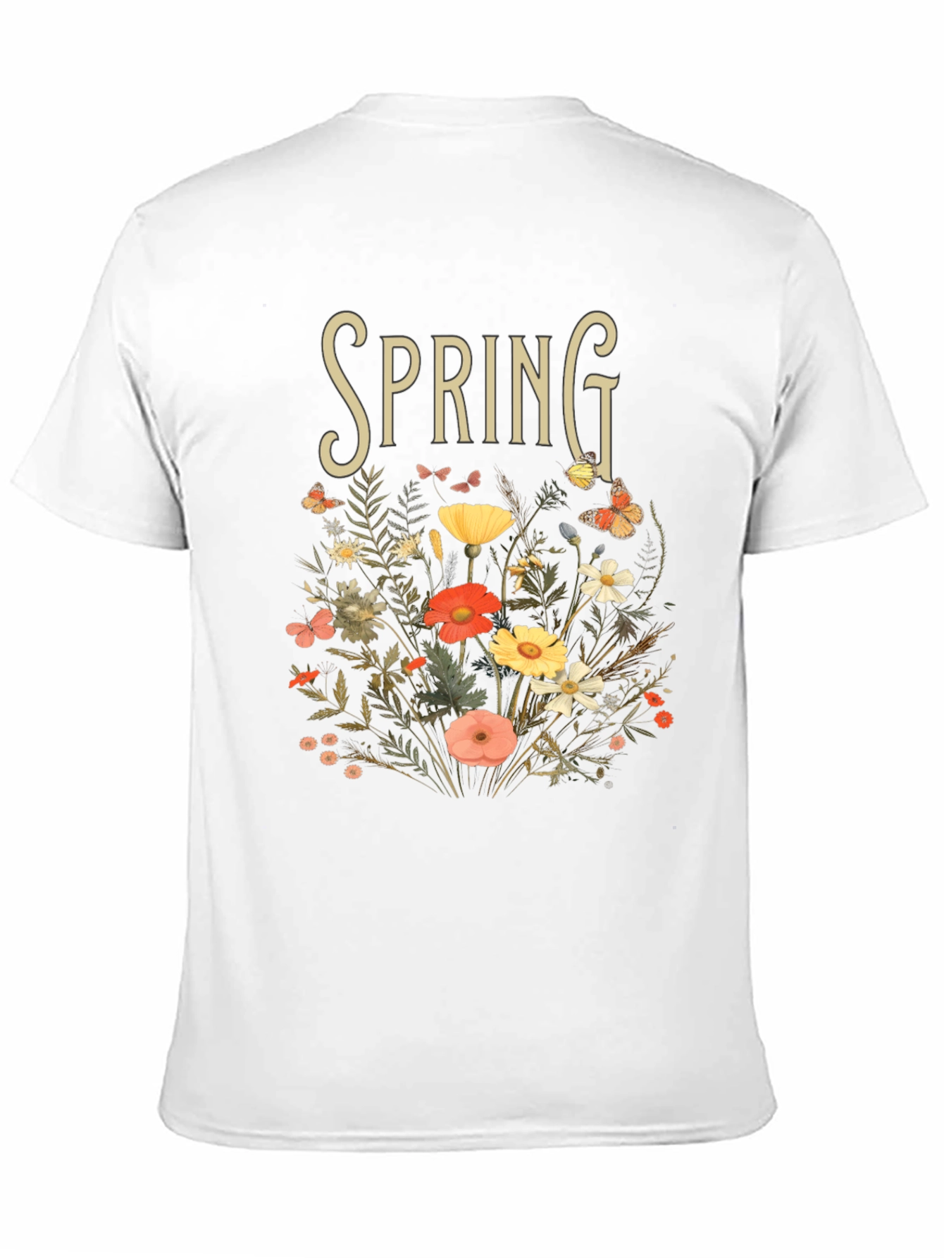 Spring Floral Graphic Tee - Nature Inspired T-Shirt