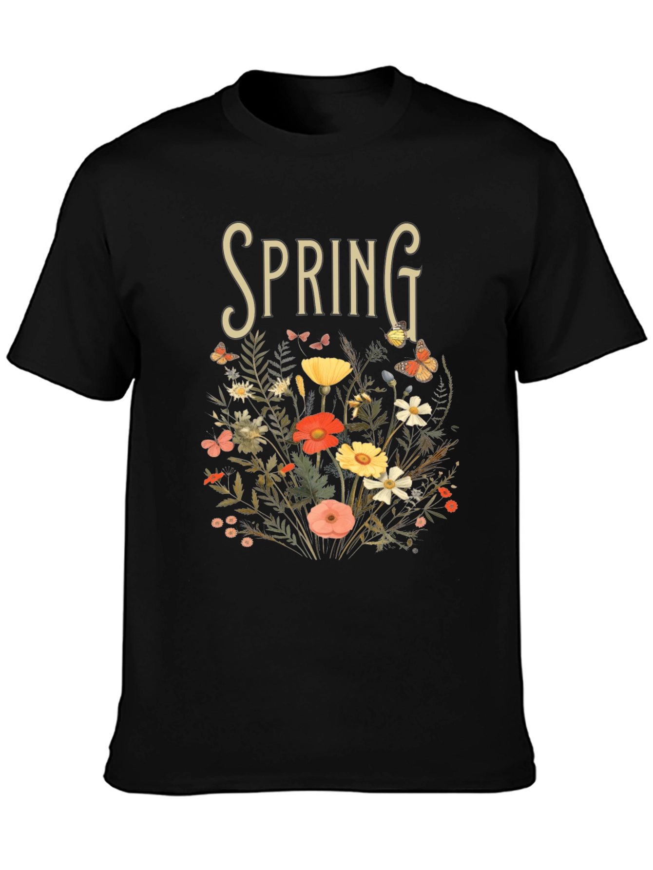 Spring Floral Graphic Tee - Nature Inspired T-Shirt