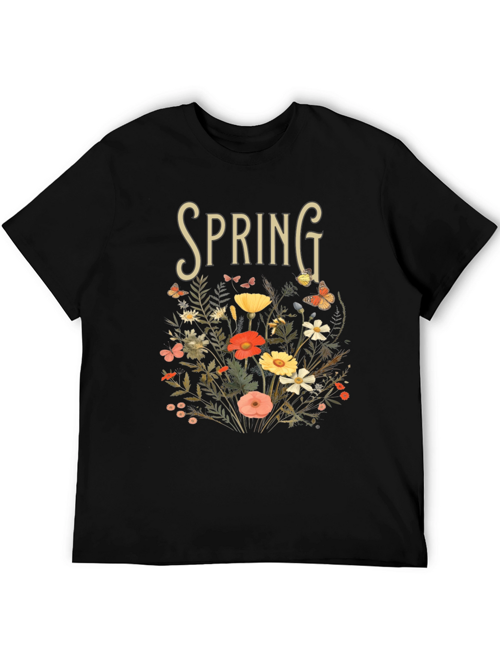 Spring Floral Graphic Tee - Nature Inspired T-Shirt